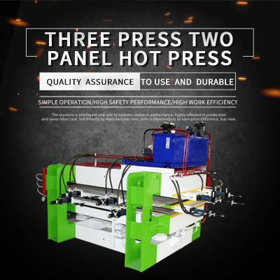 Three press two plate hot press